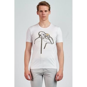 Giovane Gentile LB0651201911 Beyaz Erkek T-shirt