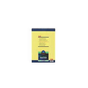 Gıpta 1383 Spiralli Karton Kapak Block Master Kareli A4 100 Yaprak Bloknot