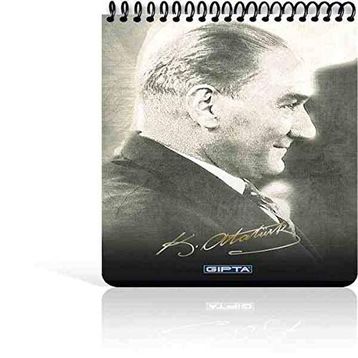 Gıpta 2611 A5 Atatürk Spralli Karton 100 Yaprak Çizgili Bloknot