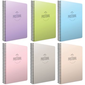 Gıpta 3253 Pastoral 17x24 Spiralli PP Kapak 96 Yaprak Çizgili Defter