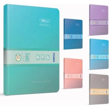 Gıpta 3304 TheBook Pastels 20x28 İplik Dikişli Sert Kapak 200 Yaprak Çizgili Defter