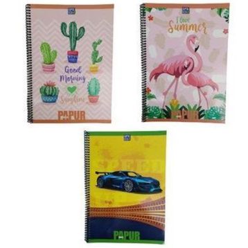 Gıpta 4958 Papur Notes Spiralli Karton Kapak A4 60 YP Çizgili Defter