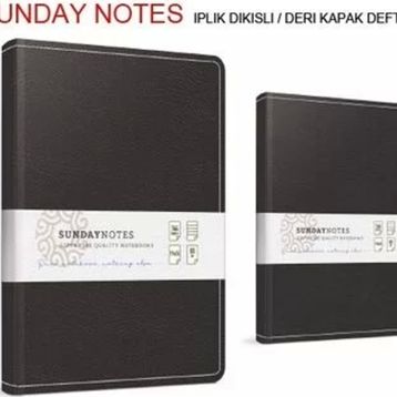 Gıpta 5043 Sunday Notes Deri Kapak 17x24 140 Yaprak Kareli Defter