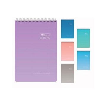 Gıpta 5526 Bloknot Thebook Blocks Spiralli Sert Kapak 17x24 100 Yaprak Çizgisiz Defter