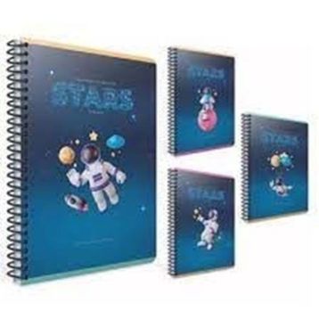 Gıpta 6189 Stars A6 Karton Kapak Çizgili 80 Yaprak Spiralli Defter