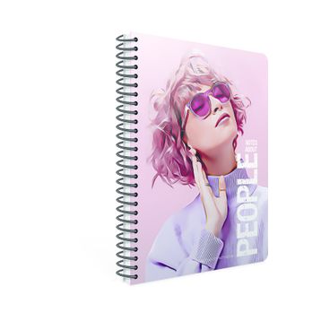 Gıpta 6260 People Spiralli Sert Kapak 17x24 cm 120 Yaprak Çizgili Defter