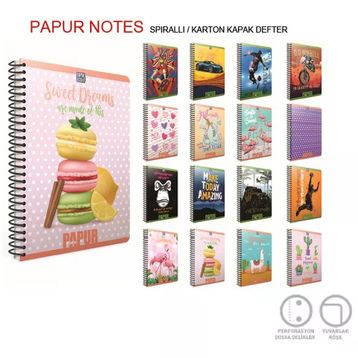 Gıpta A4 60 YP Kareli Orange Book Spiralli Offset Plastik Defter