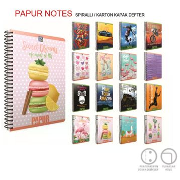 Gıpta A4 60 YP Kareli Orange Book Spiralli Offset Plastik Defter