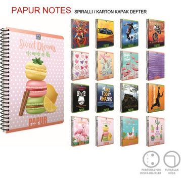 Gıpta A4 60 YP Kareli Orange Book Spiralli Offset Plastik Defter