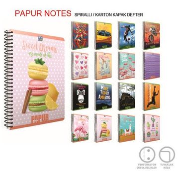 Gıpta A4 60 YP Kareli Orange Book Spiralli Offset Plastik Defter