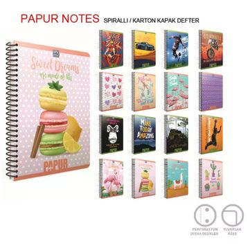 Gıpta A4 60 YP Kareli Orange Book Spiralli Offset Plastik Defter