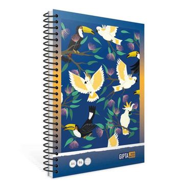 Gıpta A4 96 Yaprak Spiralli Karton Kapak Çizgili Mavi Defter