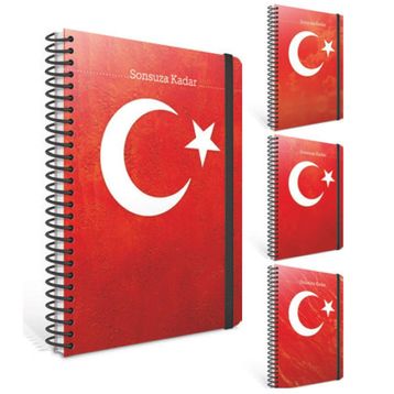 Gıpta A6 80 Yaprak Kareli Sonsuza Kadar Spiralli Ofset Plastİk Kapaklı Defter