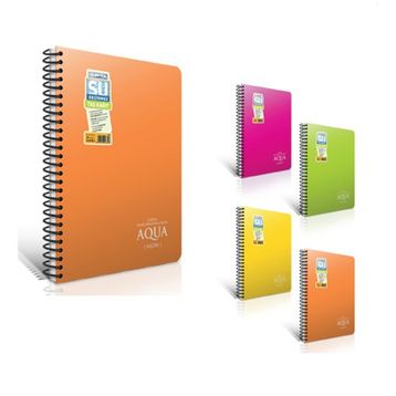 Gıpta A6 Aqua Spiralli Pp Kapak Neon Renkler Defter