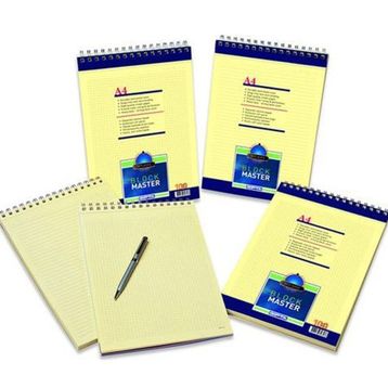Gıpta Blok Master Spiralli Karton Kapaklı Blok A4-100 Yaprak Kareli Defter
