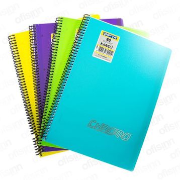 Gıpta Chromo A4 Çizgili 80 Yaprak Spiralli Defter