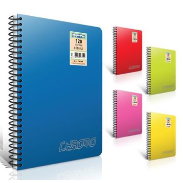 Gıpta Chromo Spiralli Pp Kapak A6 80 Yaprak Çizgili Defter