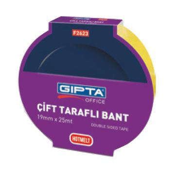 Gıpta Çift Taraflı 19 mm X 25 metre Bant