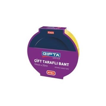 Gıpta Çift Taraflı 19 mm X 25 metre Bant