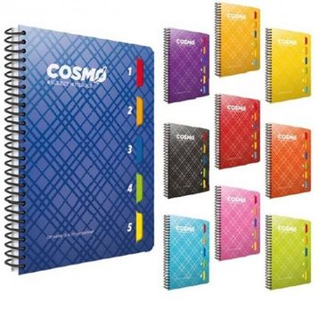 Gıpta Cosmo A4 Kareli Seperatorlu Plastik Kapak 150 Yaprak Defter