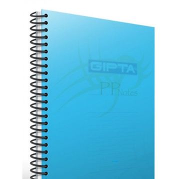 Gıpta Eko Spiralli Mavi Plastik Kapak 60 Yaprak A4 Kareli Defter