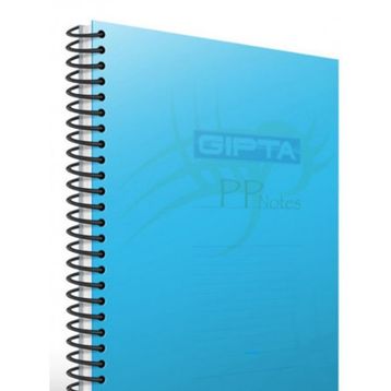 Gıpta Eko Spiralli Mavi Plastik Kapak 60 Yaprak A4 Kareli Defter