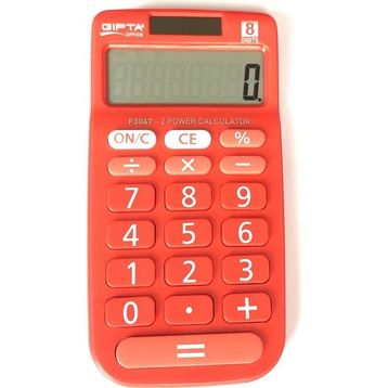 Gıpta F3047 Kırmızı Hesap Makinesi