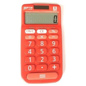 Gıpta F3047 Kırmızı Hesap Makinesi