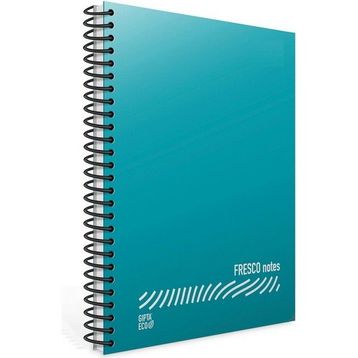 Gıpta Fresco 4943 Kareli Turkuaz A5 72 Yaprak Plastik Kapak Spiralli Defter