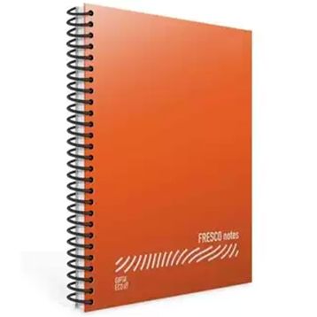 Gıpta Fresco 4944 Spiralli Düz Plastik 12'li A5 96 YP Çizgili Defter