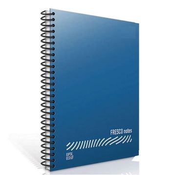 Gıpta Fresco 4945 Kareli Mavi A5 96 Yaprak Plastik Kapak Spiralli Defter