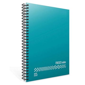 Gıpta Fresco 4945 Kareli Turkuaz A5 96 Yaprak Plastik Kapak Spiralli Defter