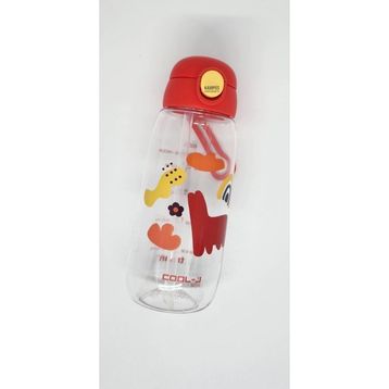Gıpta K7550 Cool-J Medium Sarı Kırmızı 600 ml Kilitli Tritan Matara