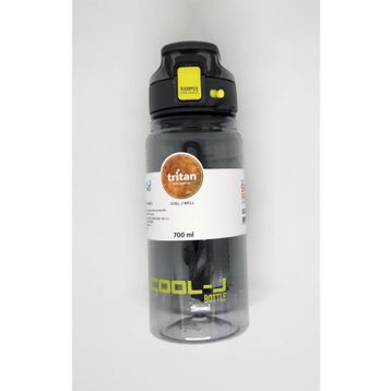Gıpta K7558 Cool-J Well Siyah Yeşil 700 ml Askılı Kilitli Tritan Matara