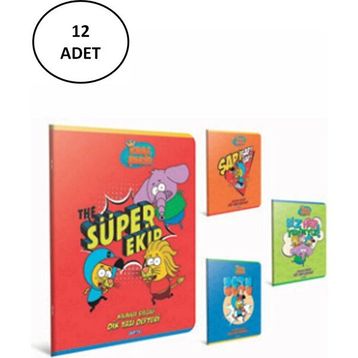 Gıpta Kral Şakir Tel Dikişli 12x40 40 Yaprak A4 Güzel Yazı Defteri