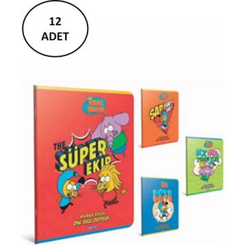 Gıpta Kral Şakir Tel Dikişli 12x40 40 Yaprak A4 Güzel Yazı Defteri