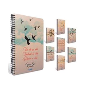 Gıpta Kuşlar 19x26 120 Yaprak Kareli Spiralli Defter