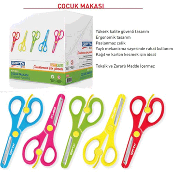 Gıpta Küt Uçlu Çocuk Makası