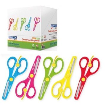 Gıpta Küt Uçlu Tüm Plastik Gövde Makas