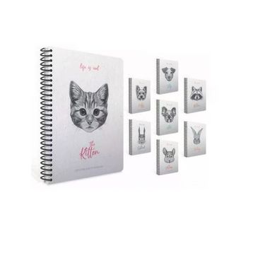 Gıpta Lıfe Is Cool Spiralli Sert Kapak 19X26 120 Yaprak Kareli Defter
