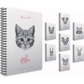 Gıpta Lıfe Is Cool Spiralli Sert Kapak 19X26 120 Yaprak Kareli Defter