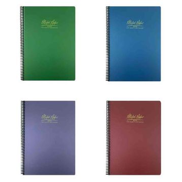Gıpta Metal Notes 3 Kareli + 1 Çizgili Pp Kapak 80 Yaprak A4 Spiralli Defter