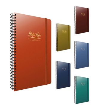 Gıpta Metal Notes A4 80 Yaprak Kareli Spiralli Defter