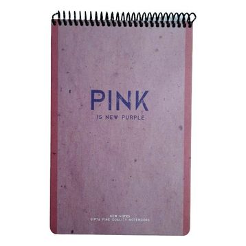 Gıpta New Notes Pink Is New Purple Spiralli Sert Kapak 100 Yaprak 17x24 Çizgili Bloknot