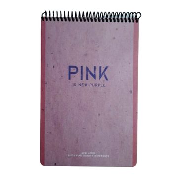 Gıpta New Notes Pink Is New Purple Spiralli Sert Kapak 100 Yaprak 17x24 Kareli Bloknot