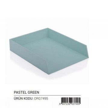 Gıpta Org7495 Tekli Pastel Green Evrak Rafı