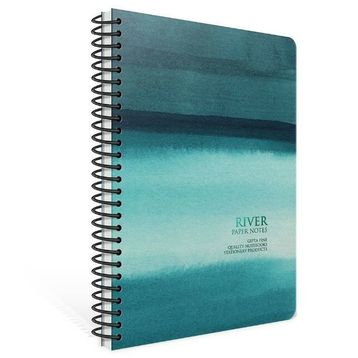 Gıpta Paper Notes Spiralli River Sert Kapak 120 Yaprak 17*24 Çizgili Defter