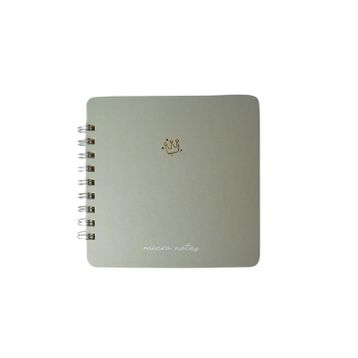 Gıpta Pastel Gri Micro Notes 16x16 100 Yp Çizgili Defter