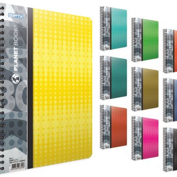 Gıpta Planet A4 80 Yaprak Çizgili Spiralli Kapak Defter