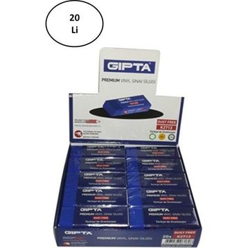 Gıpta Premium 24'lü Dust Free Mavi Sınav Silgisi